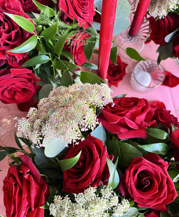 Garden Soirée in Red