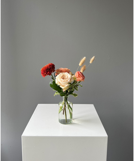 lemon-toned bud vase