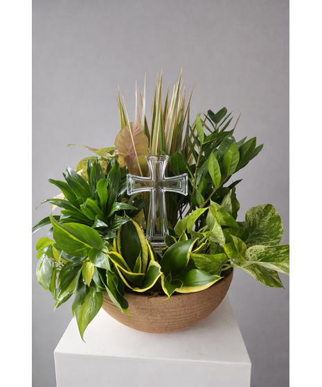 Crystal Cross Planter