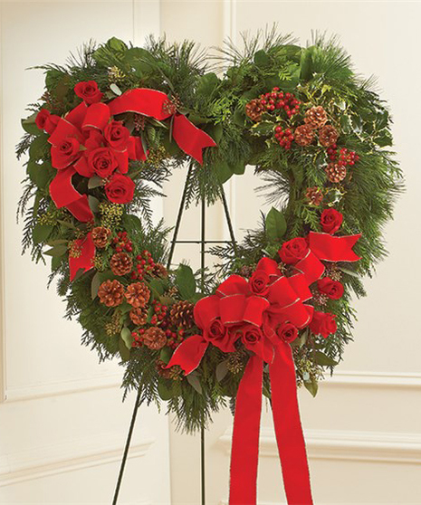 Christmas Standing Open Heart