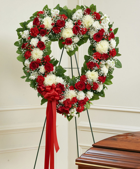 Open Heart in Red & White