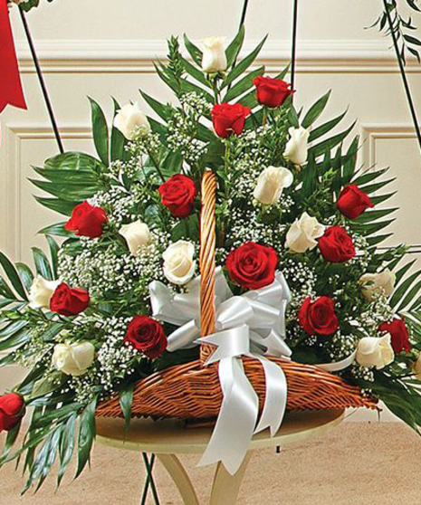 Red & White Rose Fireside