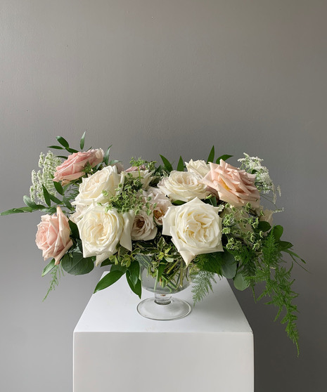 Garden Style Blush Centerpieces